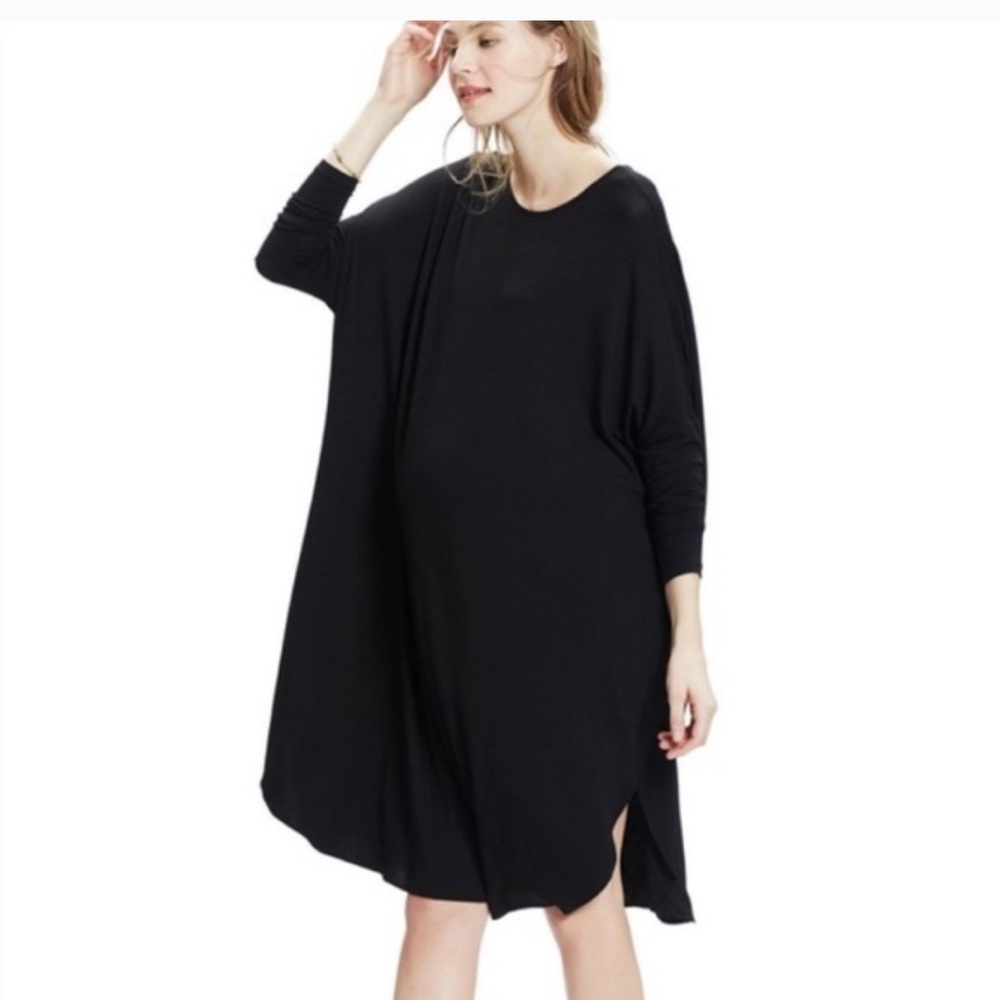 Hatch Black Long Sleeve Maternity Dress